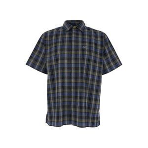 Erl Men Gray Checkered Shirt 'Erl' In Cotton Blend For Men